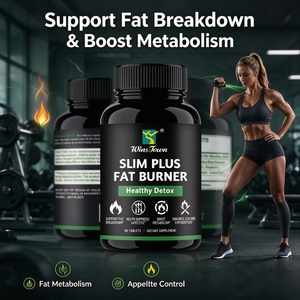 Comprimés Brûle-Graisse Naturels Slim Plus à l'Extrait de Haricot Blanc – Aide à Contrôler l'Appétit et à Réduire les Apports Caloriques – Complément Herbal – 60 Comprimés - Product Image 1