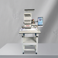 Machine à broder à tête unique avec commande numérique, 1200 tr/min, pour usage domestique, idéale pour divers travaux de broderie – Nouveauté en gros