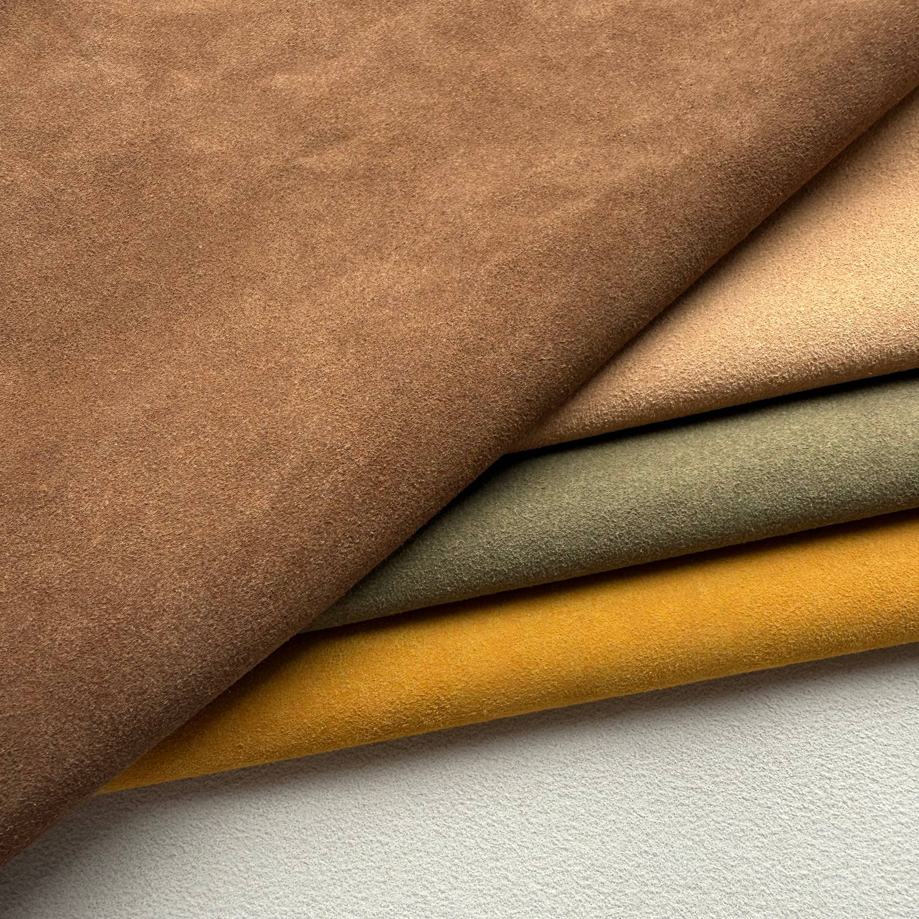 1.4 mm Faux Cowhide Velvet Suede Leather Suede Fabric Rolls Vegan Suede Material Synthetic Leather for Shoes Bag Boots Handbag
