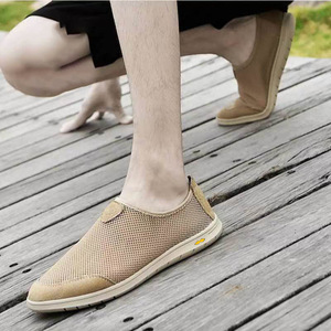 รองเท้าผ้าใบลำลองแฟชั่นฤดูร้อนคุณภาพสูง ดีไซน์ทันสมัย ผลิตจากวัสดุทอแบบ Flying Woven พร้อมพื้นรองเท้ากลางทำจากป่าน และพื้นรองเท้าด้านนอกทำจากไม้ ยี่ห้อ Jfxshes ผลิตในประเทศจีน - Product Image 6