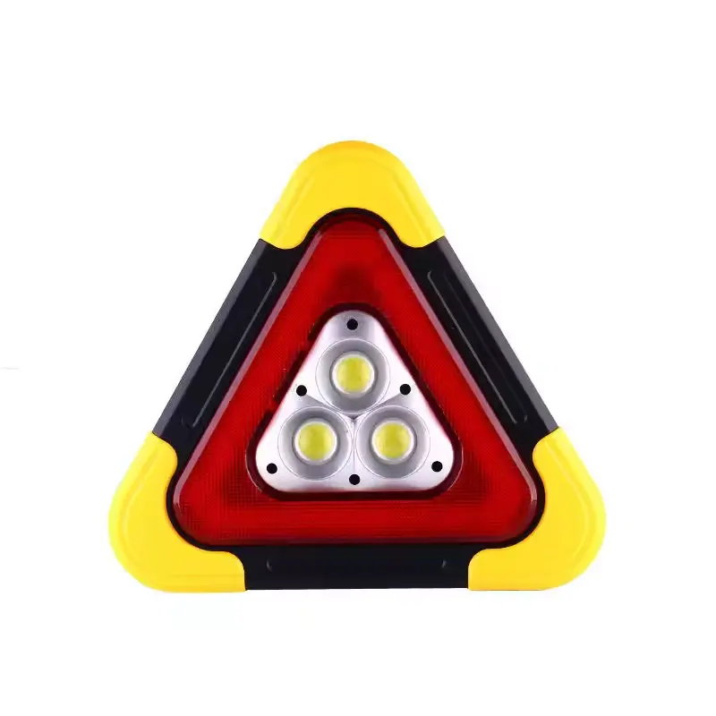 Trípode luz de advertencia LED multifunción coche luz de emergencia carga solar coche triángulo señal de advertencia de seguridad