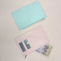 Carpeta de múltiples colores con bolsillos, tamaño A6, carpeta de 6 agujeros, Carpetas con cremallera para Carpeta de cuaderno de 6 anillos, bolsas de hojas sueltas