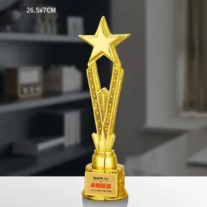 Trophy Cup Wholesale Plastic Star Trophies Engraving And Plaques Trofeu De Competicao Gold Trophies Stars Awards