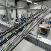 Bac à câbles à assemblage rapide, galvanisé à chaud, design à bords lisses pour plafonds suspendus, travaux d'amélioration électrique commerciale