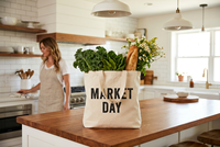 Sac fourre-tout en toile de coton personnalisé, réutilisable, avec poignée en cuir, 40 cm x 35 cm, pour courses, trajets quotidiens, cadeau promotionnel