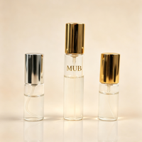 Botol Parfum Mini Kaca Berkualitas Premium 5ml 10ml, Vial Tipis Bertekanan, Botol Sampel Parfum Kosong