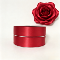 Ruban en satin double face écologique de 1,5 pouce et 100 yards, ruban floral de luxe pour fleurs préservées, emballage cadeau, bouquet de mariage