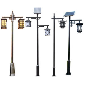 ไฟถนนพลังงานแสงอาทิตย์สำหรับตกแต่งสวนแบบโบราณกลางแจ้งสไตล์ยุโรปโคมไฟข้างถนนกันน้ำทันสมัย - Product Image 5