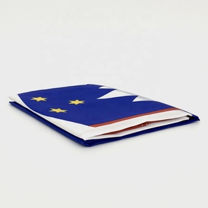 3x5ft doble cara 100% poliéster pantalla de seda <span class=keywords><strong>bandera</strong></span> impresa 2 ojales fuerte doble cosido europeo mundo nacional esloveno - Product Image 4