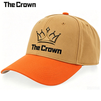 Gorra de Béisbol Unisex con Logotipo Personalizado, al por Mayor, Bordado 3D, 6 Paneles, Dos Tonos en Contraste, Fabricante