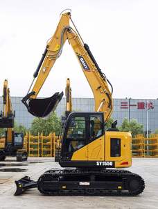 Excavadoras de 15 Toneladas Sany Sy155U, Excavadora de Cadenas, Pocas Horas de Uso, Gran Oferta, Certificación CE, Hecho en China, Disponible en Stock - Product Image 5