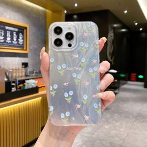 IMD plume fil coquille fleur dessin animé étui de protection pour <span class=keywords><strong>Vivo</strong></span> Y200 IQOO Z9 S19 <span class=keywords><strong>coque</strong></span> rigide avec poignée de téléphone confortable incluse - Product Image 3