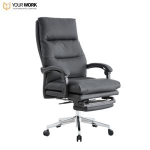 Chaise de bureau exécutive en cuir à dossier haut pivotant réglable et confortable pour les Offres Spéciales de patron sur les caractéristiques de massage - Product Image 5