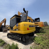 Excavator Crawler Mini 13 Ton Kelas Berat, Gearbox PLC, Mesin Komatsu Handal, Kekuatan Gali Tinggi, Bekas Konstruksi