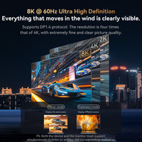 VegGieg 8K Type-C ke Kabel HDMI 2.1 Nilon Kepang Berlapis Emas 48Gbps Kabel Video Kecepatan Ultra Tinggi untuk Laptop Konsol Game