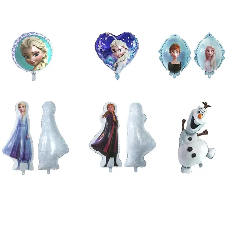 Vendita all'ingrosso calda nuovo design 18 pollici forma rotonda principessa congelata balloonsgirls partito bomboniere decorazione palloncini