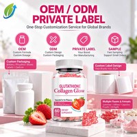 Fabricant OEM de Gummies au Glutathion et au Collagène, 60 unités, saveur fraise, fournisseur en gros pour les détaillants de produits de beauté en Europe