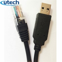 Cable Convertidor Serial Rollover Compatible con Consola 2026, Adaptador de 6 pies RS232, Cable de Consola a USB RJ45 para Cisco
