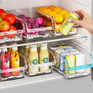 Wholesale Refrigerator Organizer Bins Fridge Organizers and <b>Storage</b> Containers for Fruit <b>Vegetable</b> Food Drinks - Product Image 1