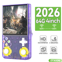 Console de jeu portable R36 Ultra avec système Linux, écran IPS 4'' 720*720 pixels, Wifi activé, prise en charge des jeux à deux joueurs