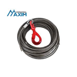 Heavy Duty Towing Wrecker Roll Back <span class=keywords><strong>Cable</strong></span> de alambre <span class=keywords><strong>Cable</strong></span> de cabrestante de núcleo de acero con gancho giratorio autoblocante - Product Image 3