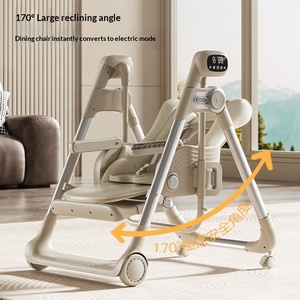 <span class=keywords><strong>Chaise</strong></span> haute pour bébé Three Little Fish, fonction de sommeil électrique intelligente, multifonctionnelle, pliable, inclinable, siège à bascule en alliage d'aluminium - Product Image 3