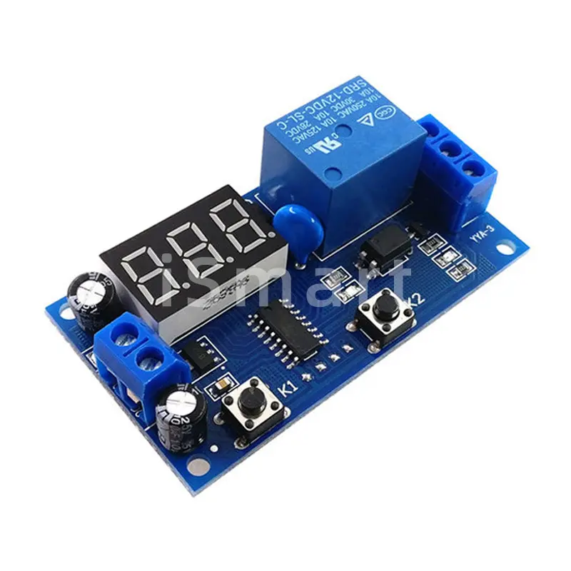 DC 6-30V Support Micro USB 5V LED Display Automation Cycle Delay Timer Control Off Switch Delay Time Relay 6V 9V 12V 24V