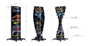 360 độ liên tục xoay LED hiển thị quảng cáo cơ khí tam giác telescoping LED Video màn hình - Product Image 6