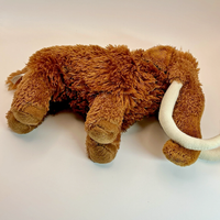 Peluche mammouth marron personnalisée en gros au détail Peluche super douce avec techniques de remplissage brodées en coton PP