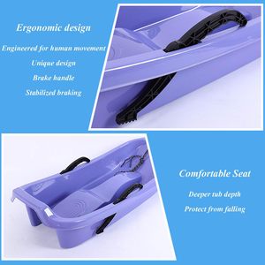 Traîneau en HDPE épaissi résistant au froid avec poignées et <span class=keywords><strong>pelle</strong></span> à <span class=keywords><strong>neige</strong></span>, kit de fabrication de boules de <span class=keywords><strong>neige</strong></span> pour le glissement en descente - Product Image 5