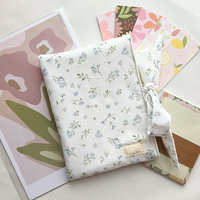 Pochette de protection en coton imprimé avec logo de taille personnalisée pour le stockage de livres et de cahiers avec nœud de cravate