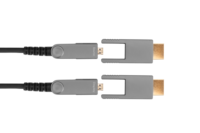 Harga Murah kabel HDMI hitam ke HDMI konektor ganda Terbaik 4K 18Gbps kabel HDMI ramping untuk Monitor proyektor TV Hd