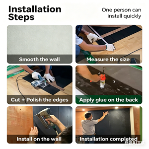 Panel de Pared de Piedra Artificial Flexible Moderno MCM, Fácil de Instalar, Papel Tapiz Impermeable Ecológico para Paredes Exteriores - Product Image 6