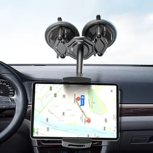 2024 New Vehicle-mounted Strong Dual Suction Mount Flexible Tablet PC Holder Phone Holder for Car