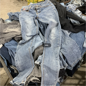 Venta Directa de Fábrica: Fardos de Jeans Ajustados para Mujer, 100 kg, <span class=keywords><strong>Ropa</strong></span> Usada de Grado A, Pantalones para Mujer, Fardos de Alta Calidad - Product Image 3