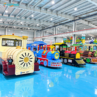 Fabricant de trains à pédales pour parcs d'attractions, train électrique miniature sans rails pas cher pour enfants