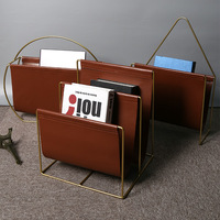Porte-revues minimaliste en métal sur pied pour salon, chambre, bureau à domicile, support décoratif pour livres