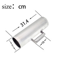 Durable Silver Metal Guiro Music Instrument 31.4x10.1CM CIK/OEM Brand Wholesale Service for Professional Playing