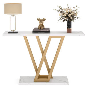 Table console moderne multifonctionnelle en métal doré de 43 pouces <span class=keywords><strong>pour</strong></span> salon, <span class=keywords><strong>entrée</strong></span>, meubles de salon - Product Image 5