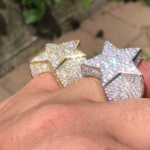 Bijoux épicés pour hommes, bague en diamant glacé, de style hip hop, vente en gros, bon marché, vente en gros - Product Image 2