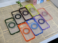Funda Magnética para Teléfono con Cojín de Aire de TPU y PC, 360 °   Soporte de Anillo Giratorio con Protección Completa a Prueba de Golpes para iPhone 18 17 16 Pro Max