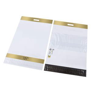 Handle Shipping Bag Degradable Materials Plastic Strong Polymailer Bags Custom logo Courier Mail Bags With Pocket