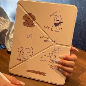 เคสหนังใสพิมพ์ลายลูกสุนัขน่ารักแบบพับได้ สำหรับ iPad Air4 5 2024 Pro รุ่นที่ 10 ฝาครอบป้องกันแท็บเล็ต - Product Image 2