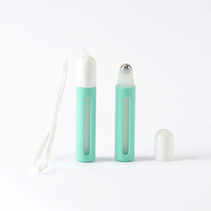 Empty Plastic Roller Ball Bottles Essential Oil Perfume Roll On Bottle Cosmetic Gemstone Eye Roller Bottle