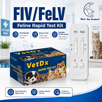 Feline Health Screening FIV/FeLV 2-in-1 testkit Hond Kat Dierenarts Diagnostisch hulpmiddel Serum Plasma Bloedtest Swab Drager