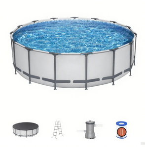 <span class=keywords><strong>Piscine</strong></span> <span class=keywords><strong>hors</strong></span> <span class=keywords><strong>sol</strong></span> en acier <span class=keywords><strong>ronde</strong></span> <span class=keywords><strong>pour</strong></span> la famille, 3,05 m x 76 cm, <span class=keywords><strong>pour</strong></span> enfants, jardin, cour, <span class=keywords><strong>piscine</strong></span> <span class=keywords><strong>pour</strong></span> adultes - Product Image 2