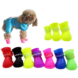 Bottes de pluie antidérapantes imperméables en silicone pour chien de compagnie chaussures de pluie antidérapantes pour <span class=keywords><strong>chat</strong></span> en plein air vêtements confortables et protecteurs pour animaux de compagnie - Product Image 2