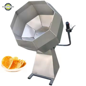 Full <strong>Automatic</strong> Snack Food Seasoning Machine Stainless Steel Electric Puffed Corn Chips <strong>Flavoring</strong> Machine Halwa Making Machines