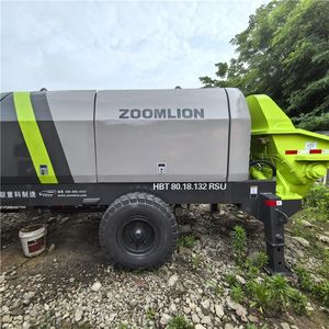 Pompe à béton électrique Zoomlion HBT80.18.132RSU professionnelle reconditionnée avec moteur et certifiée avec garantie - Product Image 1