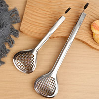Pinces à barbecue de 9 et 12 pouces Pinces de cuisine en acier inoxydable de qualité alimentaire Pinces à frire pour buffet Pinces à pince pour barbecue